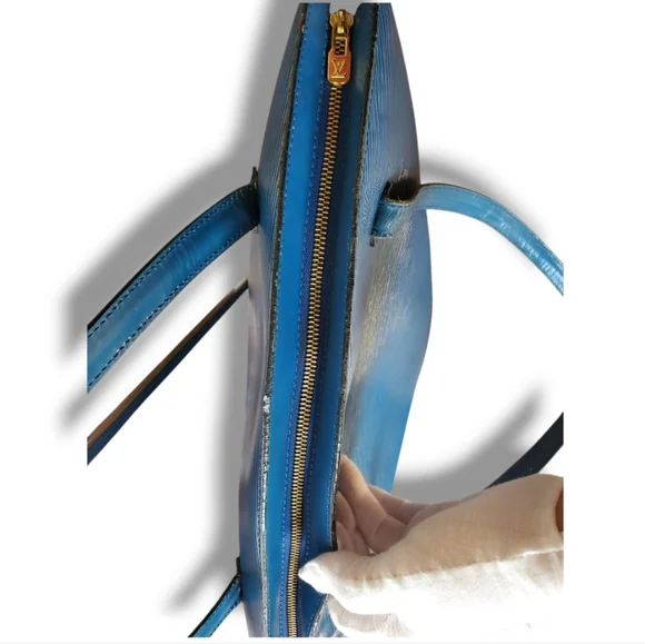 LOUIS VUITTON Vintage Toledo Blue Epi SAINT JACQUES Shopping Tote Shoulder Bag - Picture 16 of 17